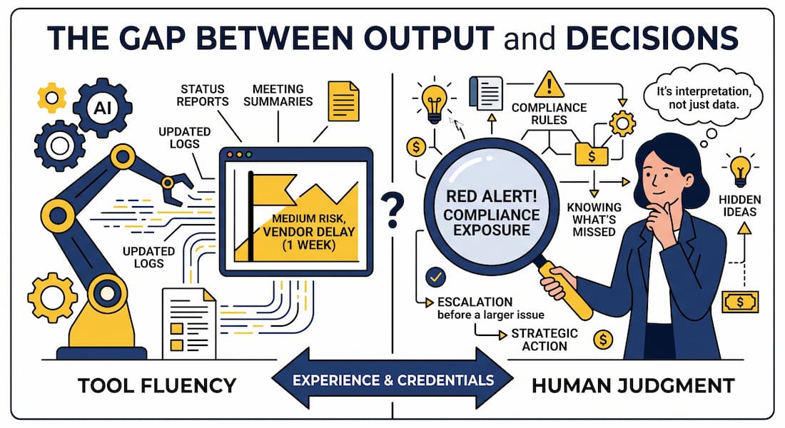 Gap Between Output and Decisions